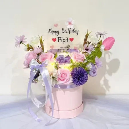 Bloom Box Akrilik Ucapan Ulang Tahun Bantargebang